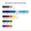 tank top color chart - Kai Cenat Shop